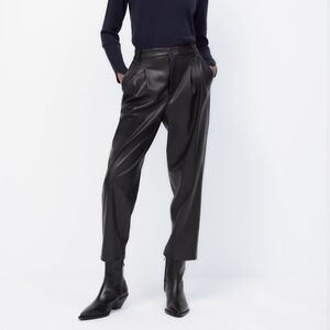 Zara faux leather trousers, small